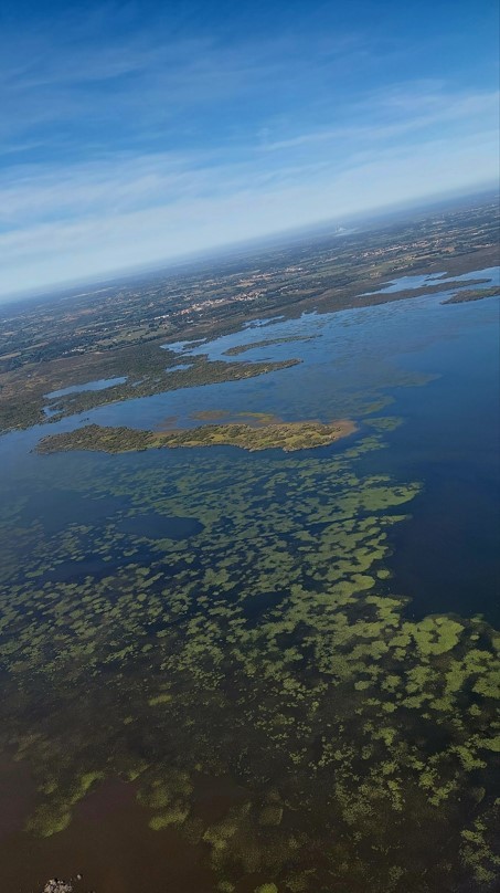 Lac de Grand Lieu vu du ciel